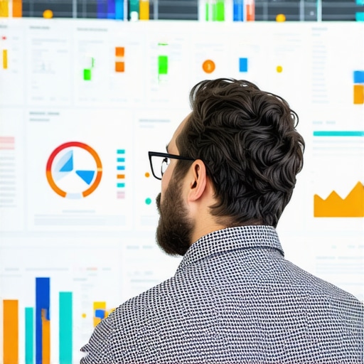 SEO expert reviewing local search data and maps on a digital dashboard