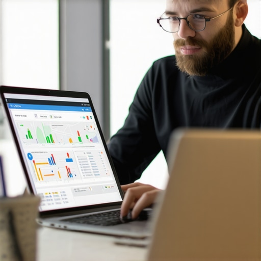 Local SEO Analysis for Map Pack Optimization Business owner reviewing local SEO data and Google Maps rankings