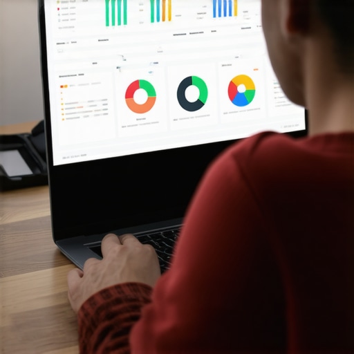 Person reviewing local SEO insights on a laptop