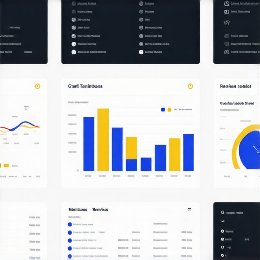 Dashboard displaying local SEO performance metrics including rankings and reviews over time