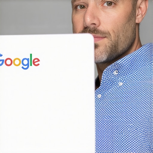 Business owner working on local SEO signals like reviews, citations, and images