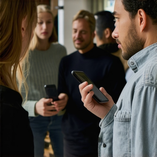 Business owner talking to customers with digital devices
