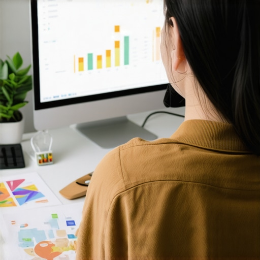 SEO professional reviewing local map rankings with charts and devices.