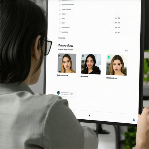 Business owner editing Google My Business profile on a computer