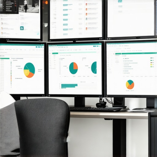 SEO Maintenance Setup Person analyzing local SEO metrics on multiple screens