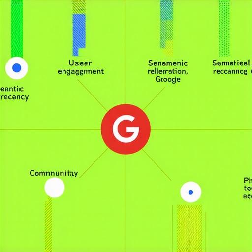 Understanding Google Maps Local Algorithm Signals Infographic showing how various signals like user activity, semantic relevance, recency, and local interactions influence Google Maps rankings.