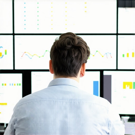 Analyzing Local SEO Data for Long-Term Success A person working on multiple monitors showing SEO analytics and maps