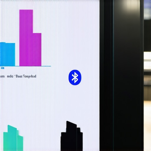 Close-up view of NFC and Bluetooth devices installed at business location facilitating real-time traffic signals.
